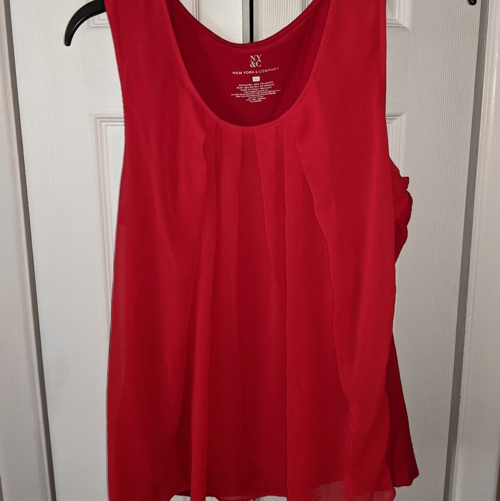 Red tank top